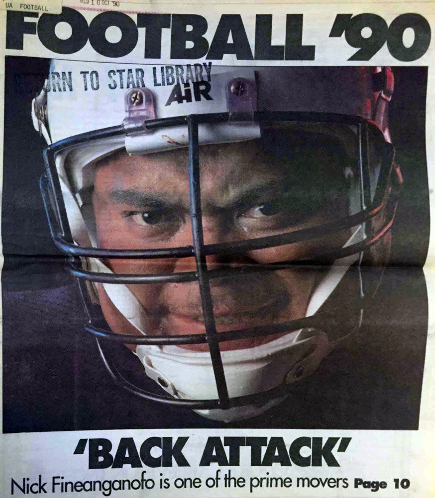 College football special section cover